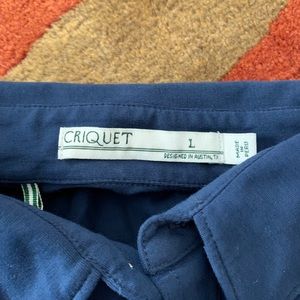 Criquet Navy Polo Golf Shirt. New without tags